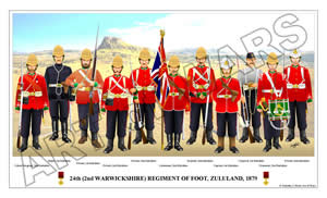 SAMPLE POSTER: 24th (2nd WARWICHSHIRE) REGIMENT OF FOOT, ZULULAND, 1879