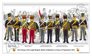 SAMPLE POSTER: The Charge of the Light Brigade, Battle of Balaklava, Crimea, 25 September 1854